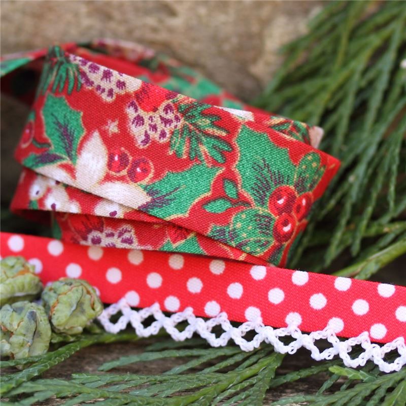 Christmas Bias Binding